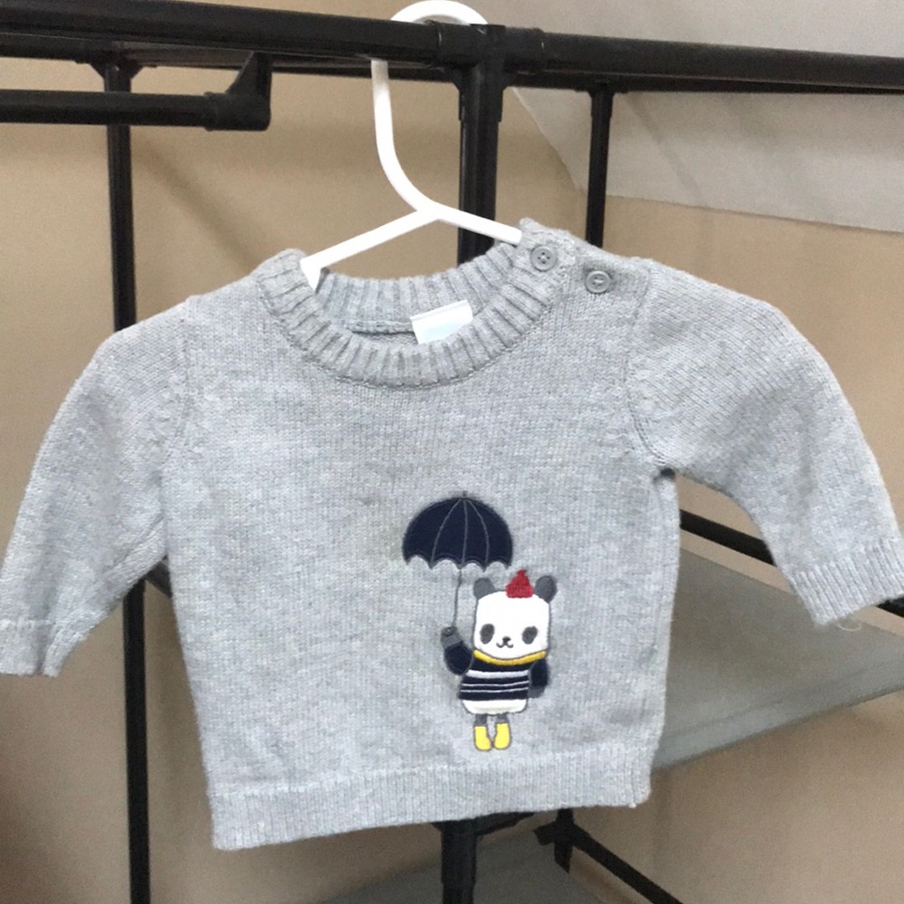 Panda embroidered sweater